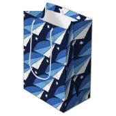 Gift Bag with flag of Columbia, SC, USA Mittlere Geschenktüte (Vorderseite Schrägansicht)