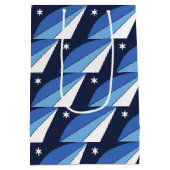 Gift Bag with flag of Columbia, SC, USA Mittlere Geschenktüte (Rückseite)