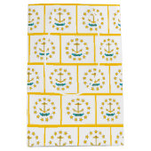 Gift Bag with flag of Rhode Island, USA Mittlere Geschenktüte (Vorderseite)