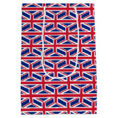 Gift Bag with United Kingdom flag Mittlere Geschenktüte (Rückseite)