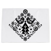 GIFT BAGS NORWEGISCHE CHRISTMAS-DESIGN GROßE GESCHENKTÜTE (Vorderseite)
