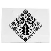 GIFT BAGS NORWEGISCHE CHRISTMAS-DESIGN GROßE GESCHENKTÜTE (Rückseite)