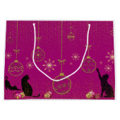 Gift Bags - Whimsical Katzenenthusiast. Große Geschenktüte (Vorderseite)