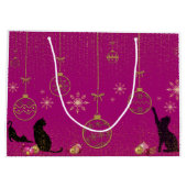 Gift Bags - Whimsical Katzenenthusiast. Große Geschenktüte (Rückseite)