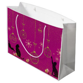 Gift Bags - Whimsical Katzenenthusiast. Große Geschenktüte