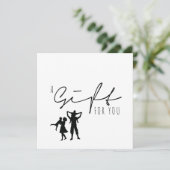 GIFT-BESCHEINIGUNG | Gold Brush Minimalistisch (Stehend Vorderseite)