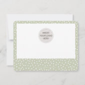 GIFT-BESCHEINIGUNG hübsches Geschäft Blassgrün (Rückseite)