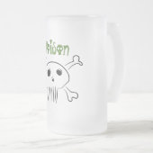 Gift-Bier-Tasse Mattglas Bierglas (VorderseiteRechts)