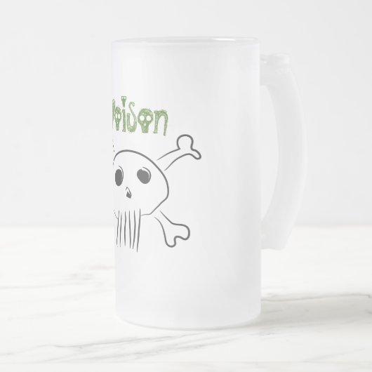 Gift-Bier-Tasse Mattglas Bierglas (VorderseiteRechts)