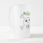 Gift-Bier-Tasse Mattglas Bierglas (Vorderseite Links)