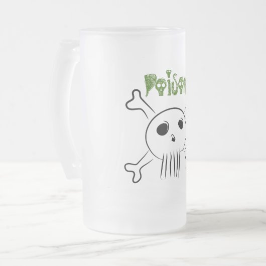 Gift-Bier-Tasse Mattglas Bierglas (Vorderseite Links)