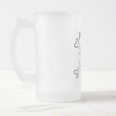 Gift-Bier-Tasse Mattglas Bierglas (Links)