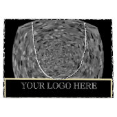 GIFT _ BLACK_SILVER GROSSEN GIFT BAG GROßE GESCHENKTÜTE (Vorderseite)