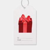 Gift Box with satin bow Geschenkanhänger (Rückseite)