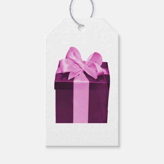 Gift Box with satin bow Geschenkanhänger (Vorderseite)