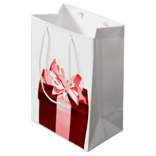 Gift Box with satin bow Mittlere Geschenktüte
