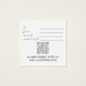 Gift Card Luxus Schwarz-weiß Lingerie Boutique (Rückseite)