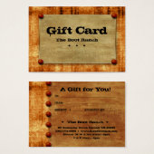 Gift Card Rust Denim Texas Star (Vorne & Hinten)