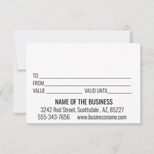 Gift Certificate Dog Grooming Digital Vet Boarding Einladung (Rückseite)