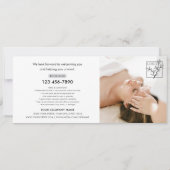 Gift Certificate Logo Photo Modern Script Card (Rückseite)