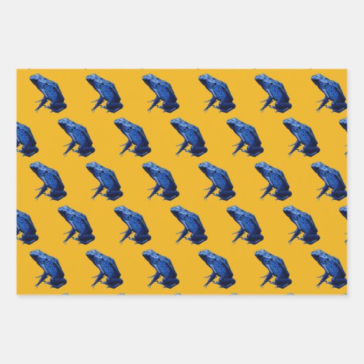 Gift-Dart-Frösche, die Papierblätter umhüllen Geschenkpapier Set (Vorderseite 2)