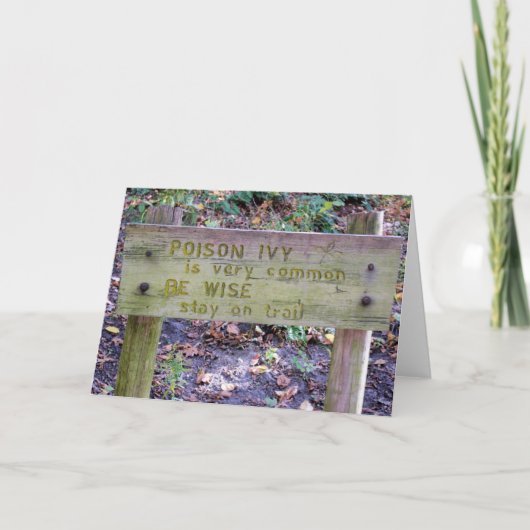 Gift-Efeu - löschen Sie innere Gruß-Karte Karte (Vorderseite)