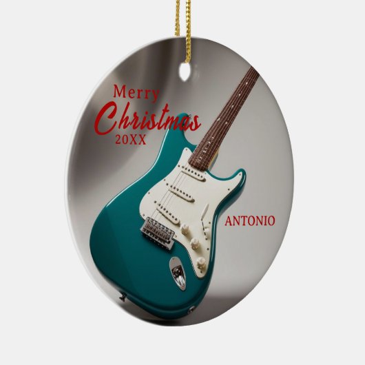 Gift Electric Guitar Music Enthusiast Ornament (Rechts)