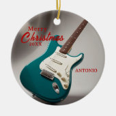 Gift Electric Guitar Music Enthusiast Ornament (Vorne)
