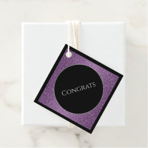 Gift-FavorTag -Imitate Glitzer Glückwunsch Geschenkanhänger