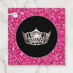 Gift-FavorTag - Miss America Style Crown Geschenkanhänger