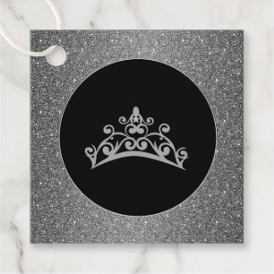 Gift-FavorTag -Pageant USA Tiara Crown Geschenkanhänger