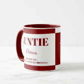 Gift for Auntie with Names Coffee Tasse (Vorderseite Links)