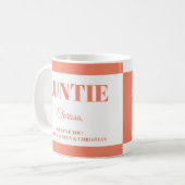 Gift for Auntie with  Names  Kaffeetasse (Vorderseite Links)