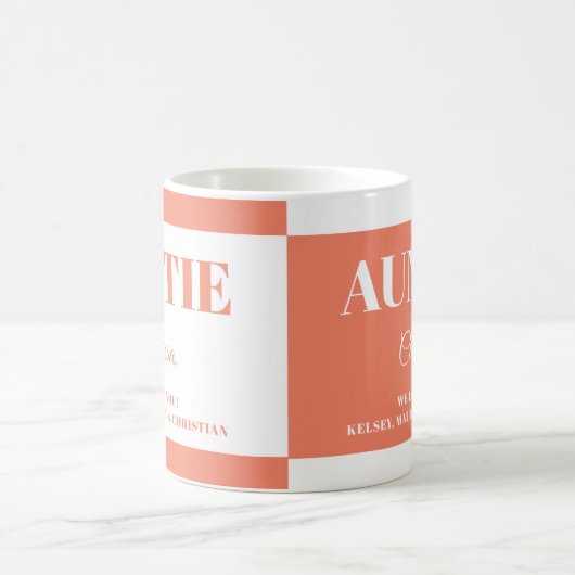 Gift for Auntie with  Names  Kaffeetasse (Mittel)