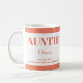 Gift for Auntie with  Names  Kaffeetasse (Links)