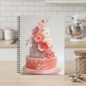 Gift for bakers, customizable recipe journal notizblock