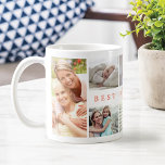 Gift For Best Nana Ever Family Photo Collage Kaffeetasse<br><div class="desc">Show your amazing Nana just how wonderful and loved she is with our stylish "Best Nana Ever" custom 8 photo collage mug. The design features "Best Nana Ever" in a stylish salmon pink typography design and customized with 8 of your own special family photos. Great gift for grandma, nana, birthday,...</div>