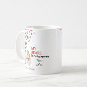 Gift For Couples Wedding personalized photo Kaffeetasse (Vorderseite Links)