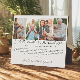 Gift for Dad And Grandpa from Kids and Grandkids Fotoplatte