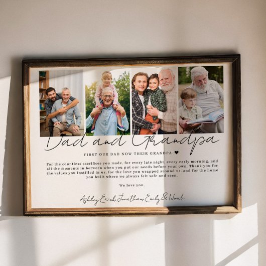 Gift for Dad And Grandpa from Kids and Grandkids Poster