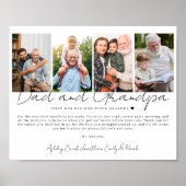 Gift for Dad And Grandpa from Kids and Grandkids Poster (Vorne)