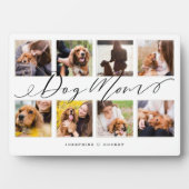 Gift for Dog Mom | Family Photo Keepsake Collage Fotoplatte (Vorderseite)