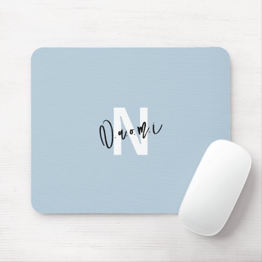 Gift for Girls – Personalized N with Name Naomi Mousepad (Mit Mouse)