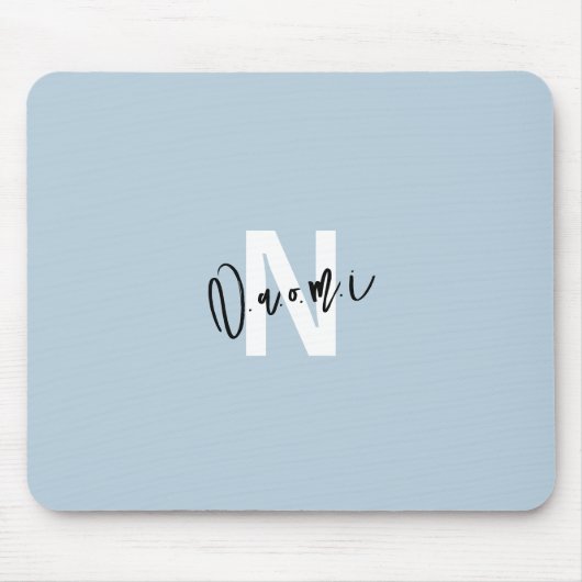 Gift for Girls – Personalized N with Name Naomi  Mousepad (Vorne)