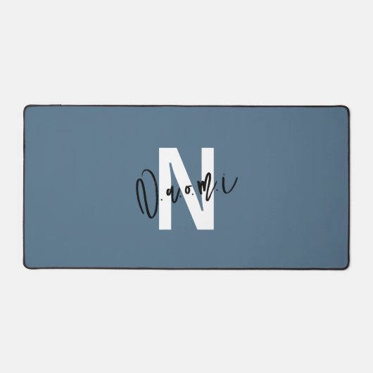 Gift for Girls – Personalized N with Name Naomi  Schreibtischunterlage (Vorderseite)
