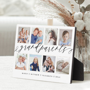 Gift for Grandparents Grandchildren Photo Collage Fotoplatte