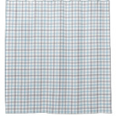 Gift for Guys Navy Plaid Bath Curtain Accent Duschvorhang (Vorderseite)