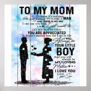 Gift For Mama   To My Mother Best Gift Poster