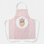 Gift For Mom,Best Mom Ever,Pink Checkered Schürze (Vorderseite)