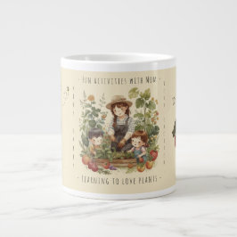 Gift for Mom, Gardening, Fun activities with Mom. Jumbo-Tasse